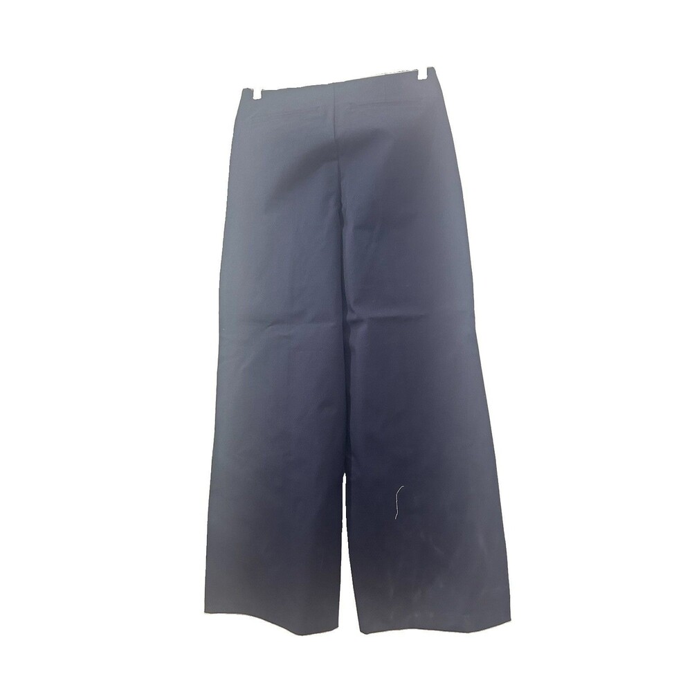 Old Navy High WaistSuper Wide-Leg Pixie Pant Navy Size Large Tall Pleated Leg - Picture 4 of 13